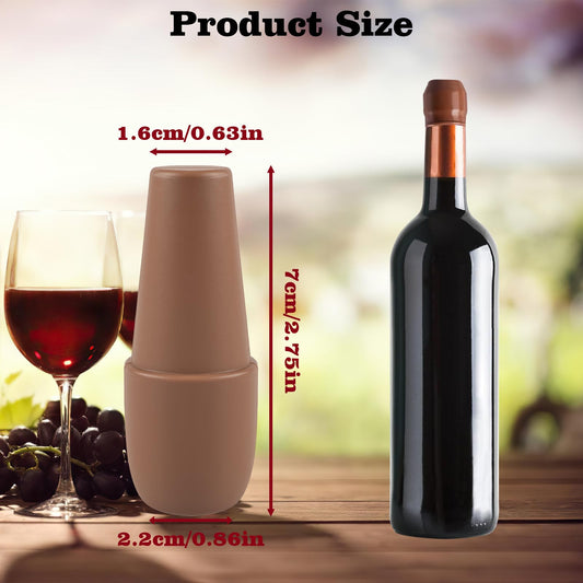 16 Pcs Reusable Silicone Wine Stoppers - Champagne & Sparkling Wine Seals